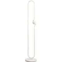 White Dimmable LED Floor Lamp with Night Light - White