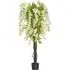 White Flowers Wisteria Tree Artificial Plant In Pot 5.2ft - Multi