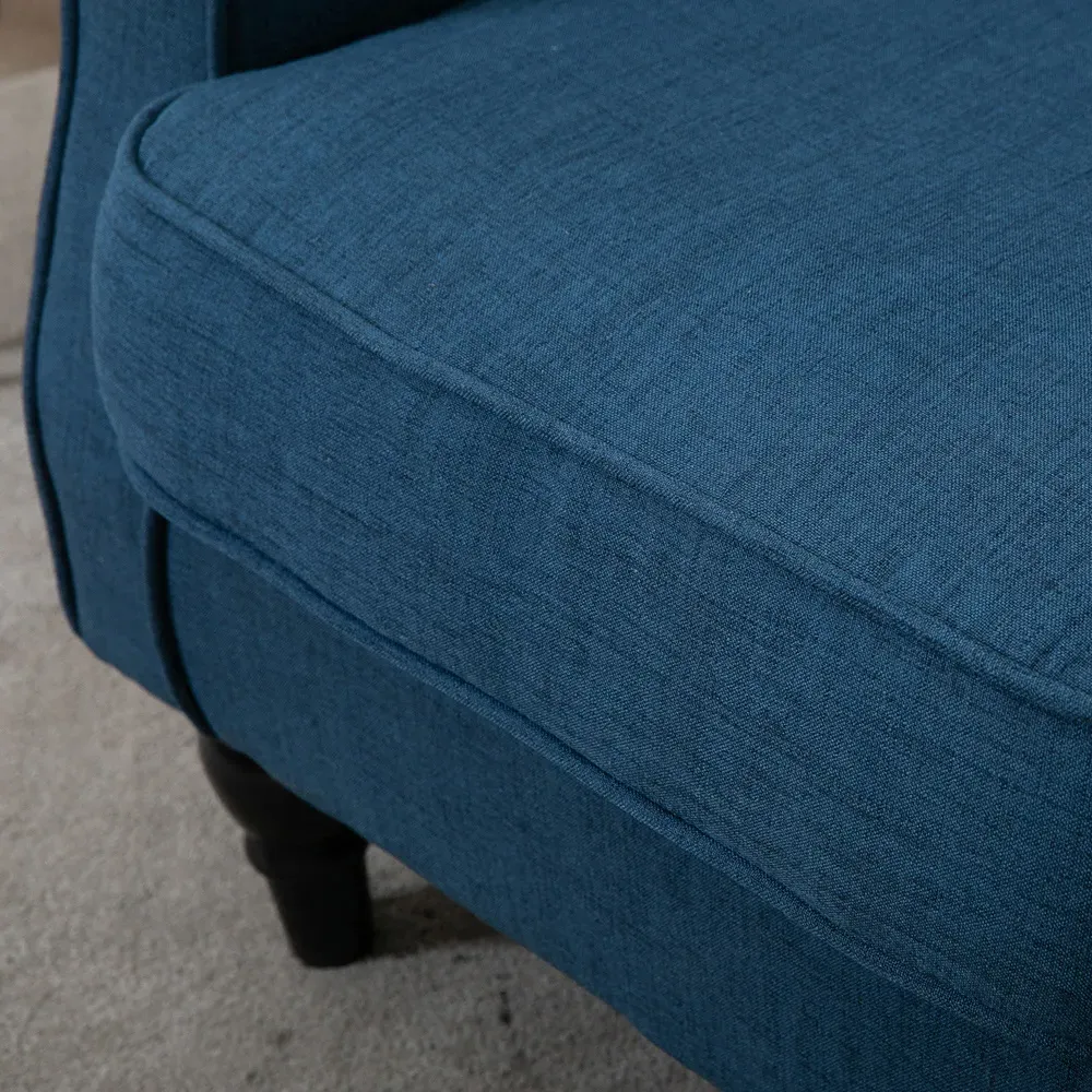 Wingback Armchair - Blue