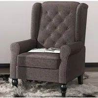 Wingback Armchair - Brown
