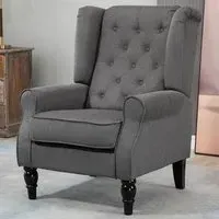 Wingback Armchair - Dark Grey
