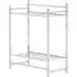 2 Tier Wall Mount Towel Shelves - Silver