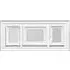 2300827 3-Photo Frame with Embossed Detail - White, Plastic