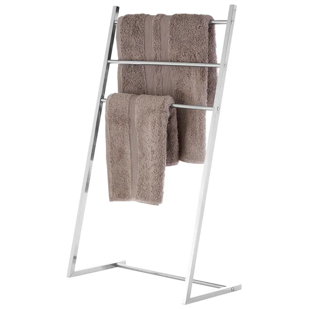 3 Arm Towel Stand - Silver, Chrome