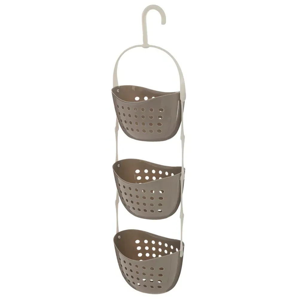 3-Tier Shower Caddy - Grey, Polyurethane