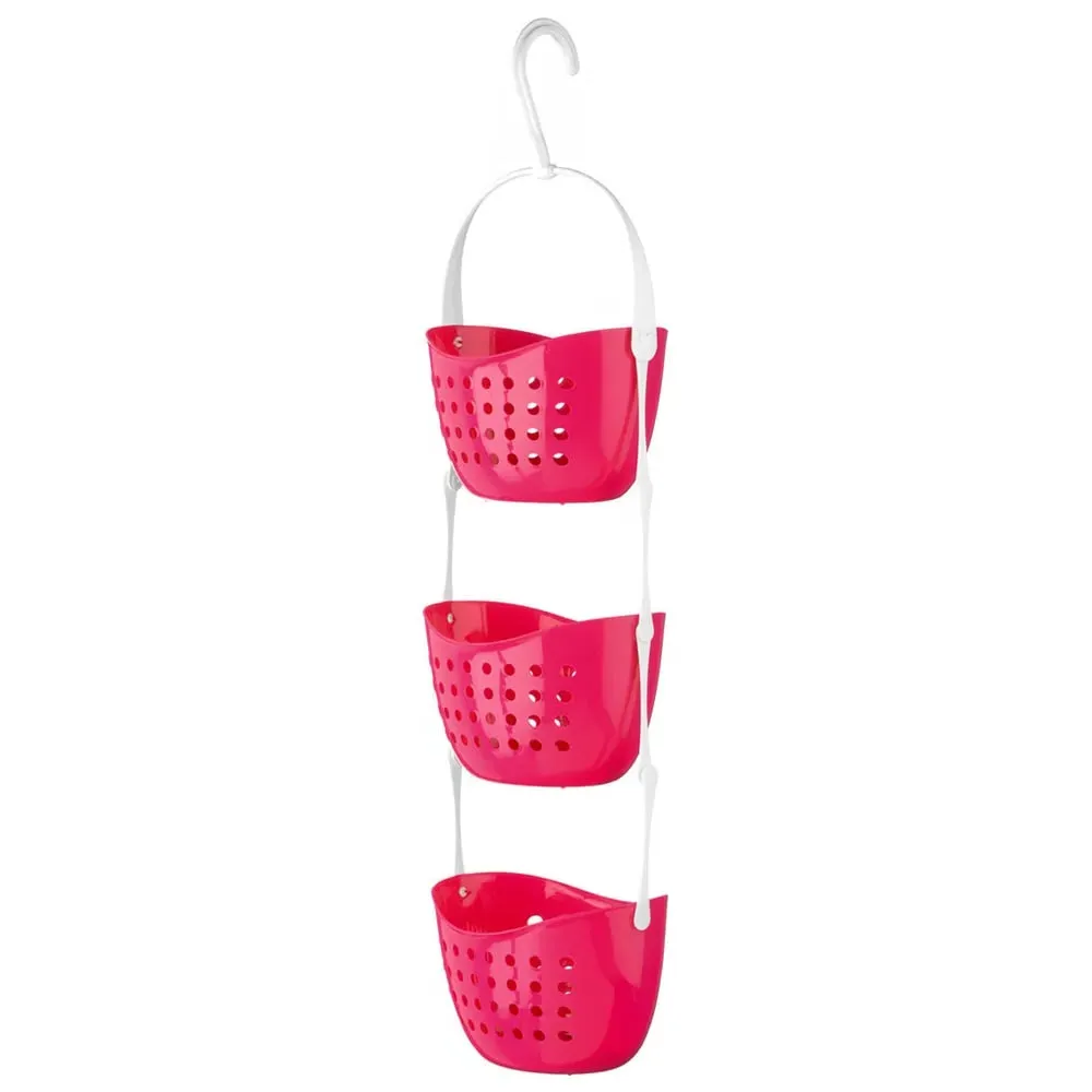 3-Tier Shower Caddy - Pink, PP