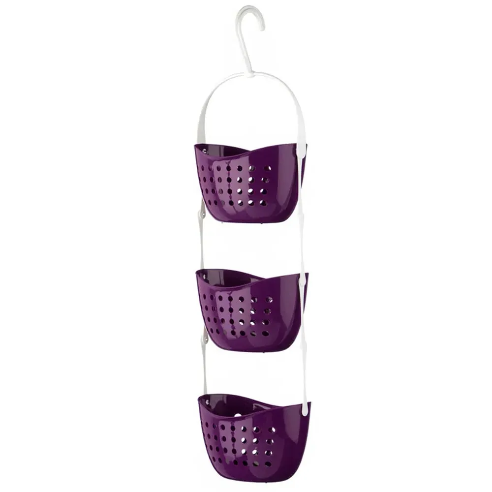 3-Tier Shower Caddy - Purple, PP