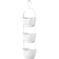 3-Tier Shower Caddy - White, PP