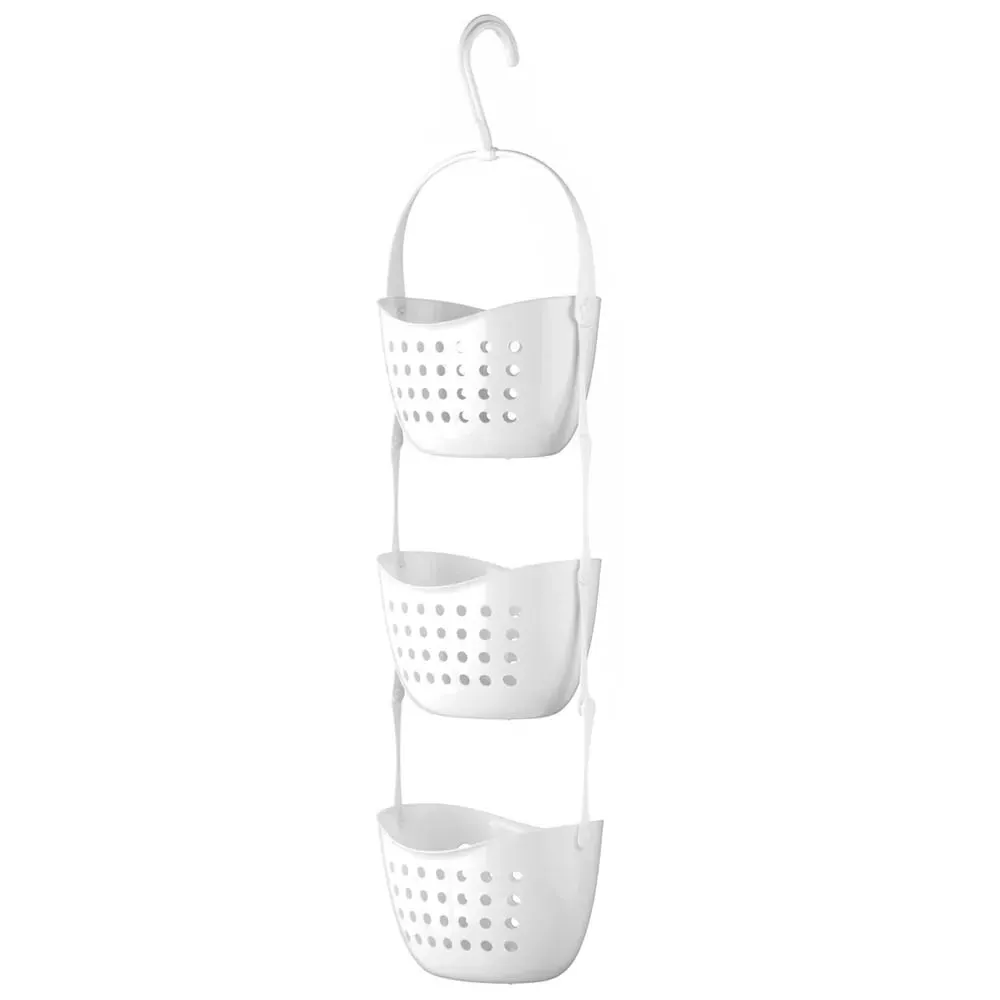 3-Tier Shower Caddy - White, PP