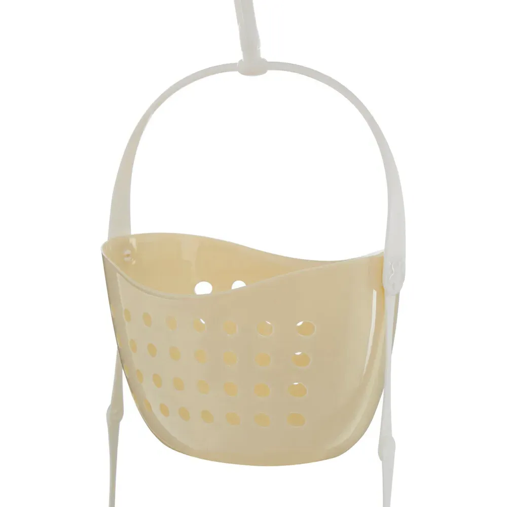 3 Tier Shower Caddy with Hook - Cream, Polyurethane