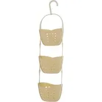 3 Tier Shower Caddy with Hook - Cream, Polyurethane