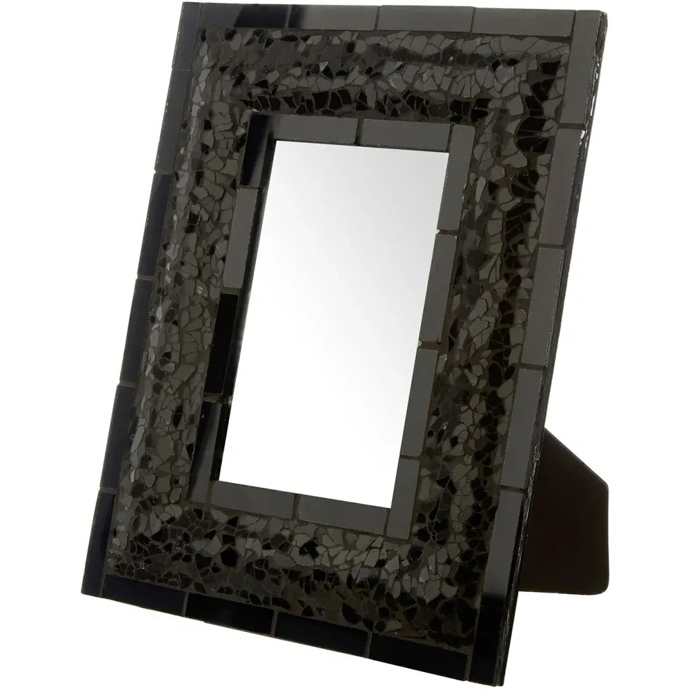4x6 Photo Frame - Black Glass