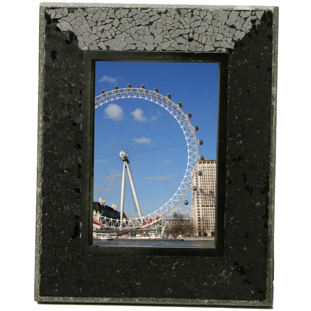 5x7 Photo Frame - Black Glass