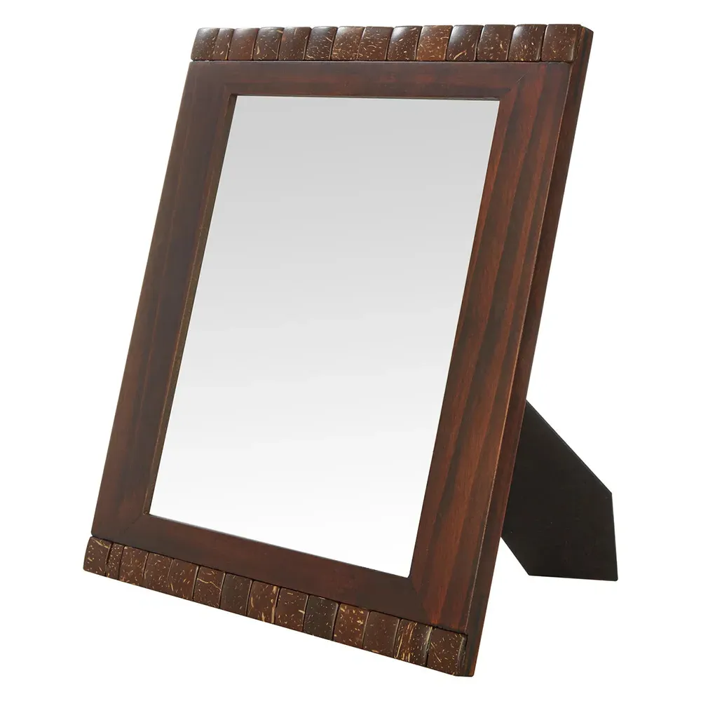 8x10 Photo Frame with Mosaic Detail - Brown, Dark Wood