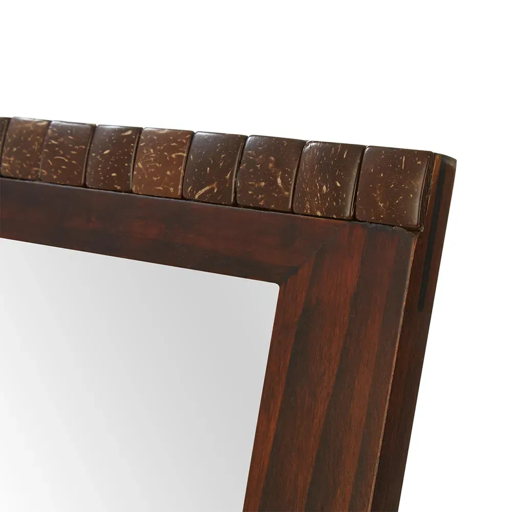 8x10 Photo Frame with Mosaic Detail - Brown, Dark Wood