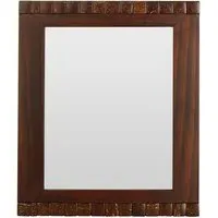 8x10 Photo Frame with Mosaic Detail - Brown, Dark Wood