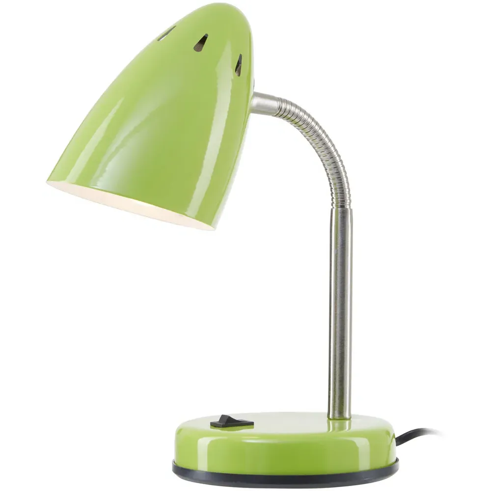 Adjustable Desk Lamp - Green, Metal