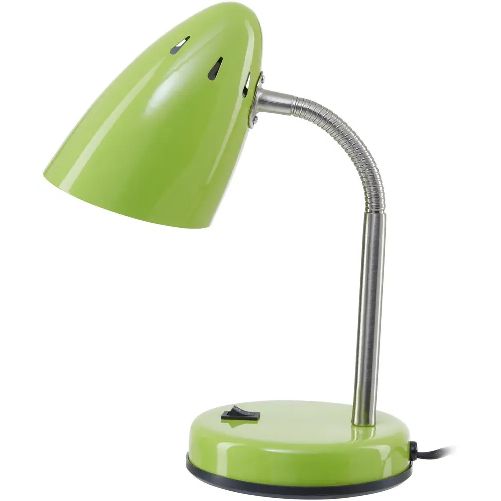 Adjustable Desk Lamp - Green, Metal