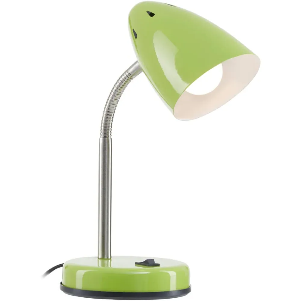 Adjustable Desk Lamp - Green, Metal