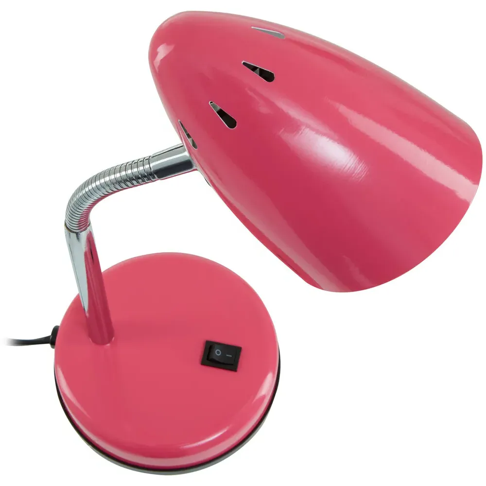 Adjustable Desk Lamp - Pink, Metal
