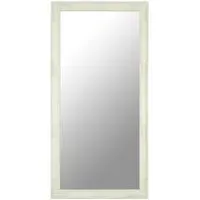 Andrey Rectangular Wall Mirror with Gold Finish - White