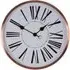 Baillie Round Wall Clock - White, Rose Gold