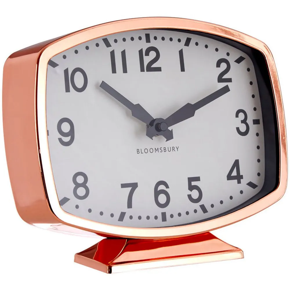 Baillie Table Clock - Rose Gold