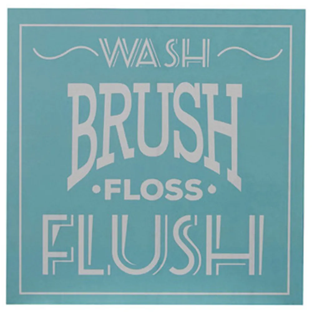 Bathroom Wall Plaques Set of 3 - Multi