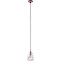 Beli Wire Cage Pendant Light - Pink, Metal