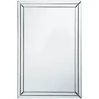 Bevelled Edge Wall Mirror - Silver