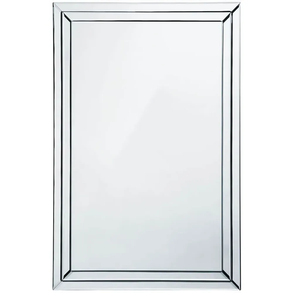 Bevelled Edge Wall Mirror - Silver image