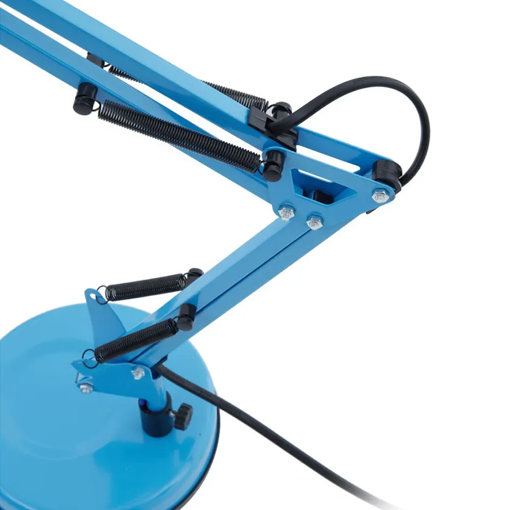 Blue Metal Desk Lamp