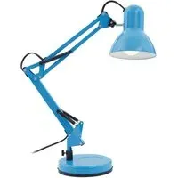 Blue Metal Desk Lamp