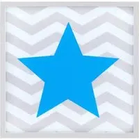 Blue Star LED Light Box - Blue, MDF