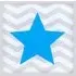 Blue Star LED Light Box - Blue, MDF