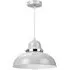 Bowl Shaped Pendant Light - Grey, Metal