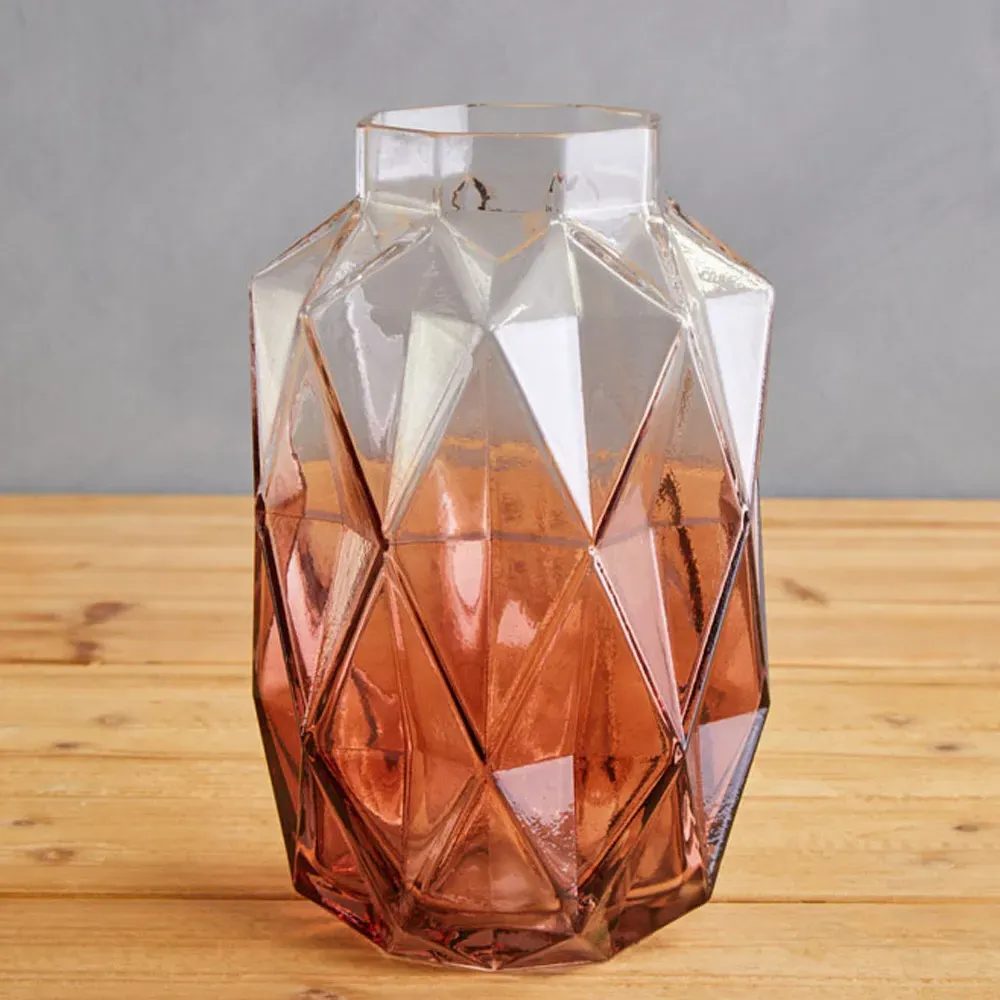 Brice Small Glass Vase - Pink