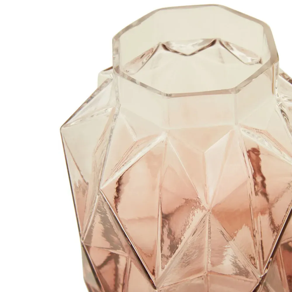 Brice Small Glass Vase - Pink