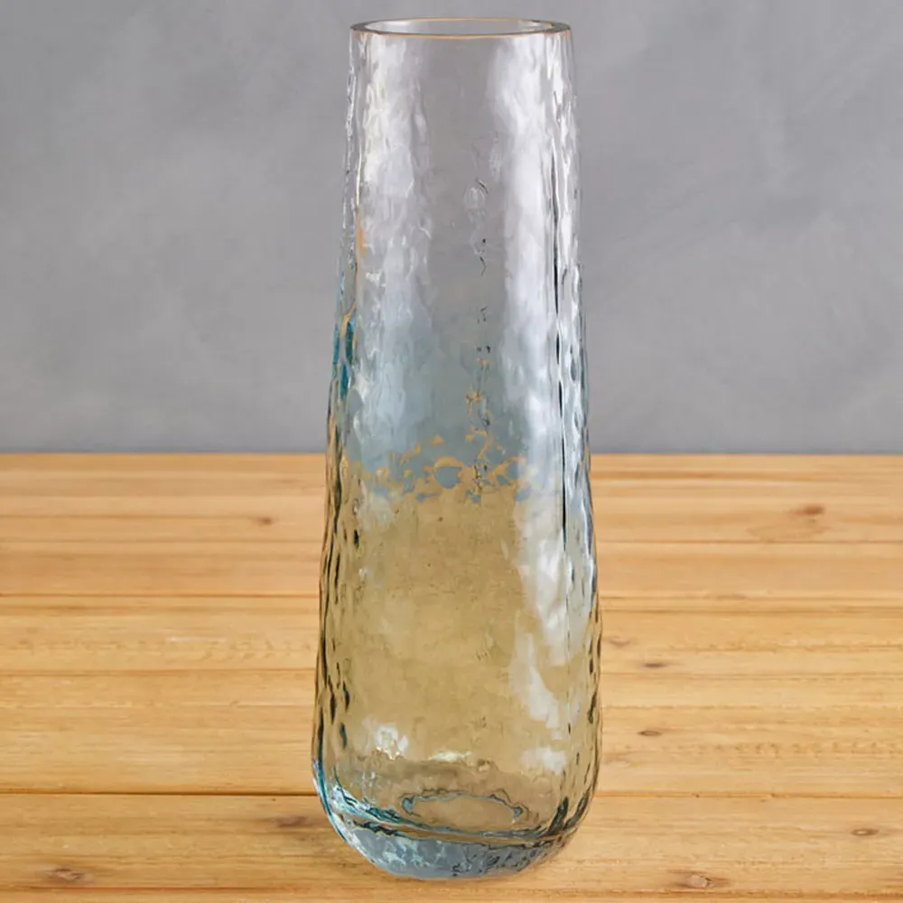 Brock Large Glass Vase - Blue