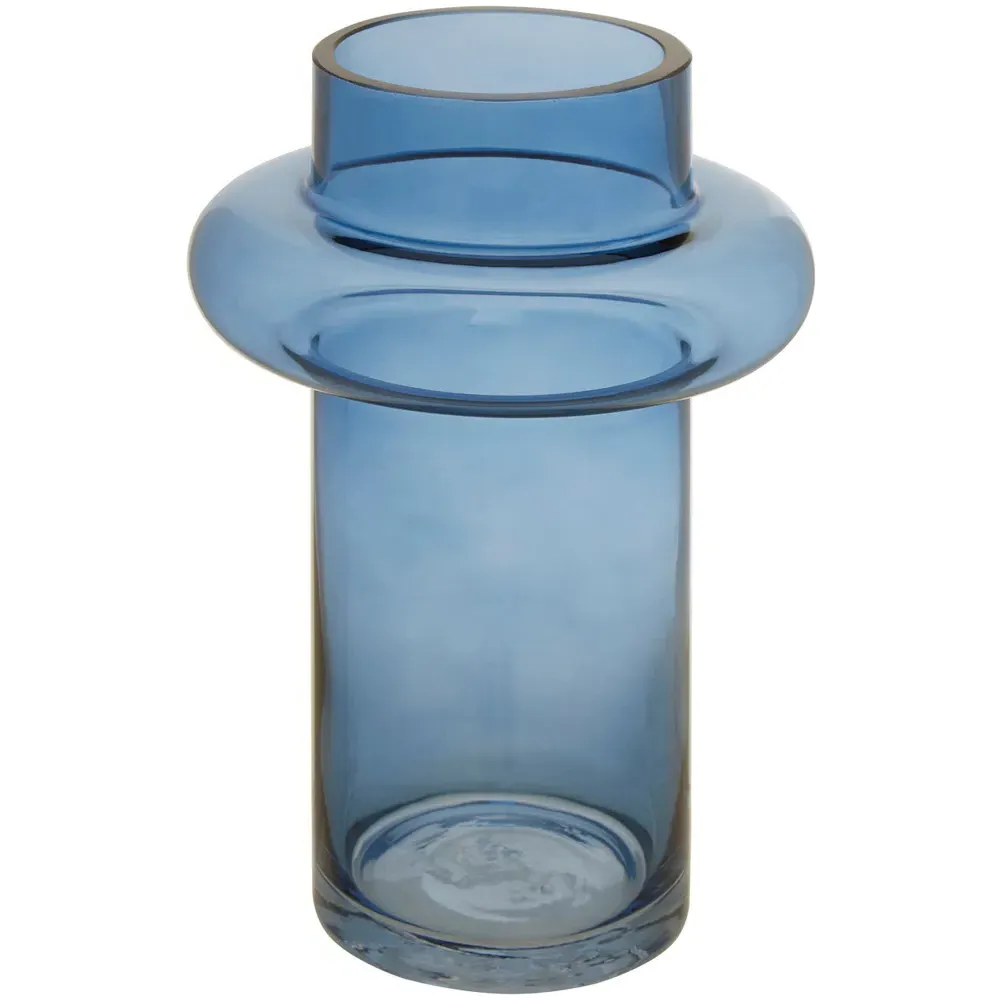 Cabrina Cylindrical Glass Vase - Blue