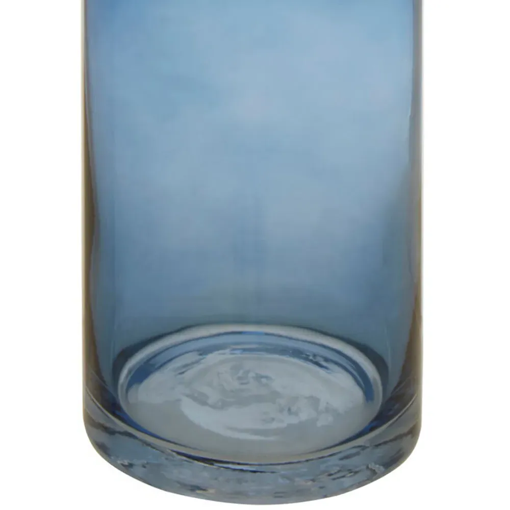 Cabrina Cylindrical Glass Vase - Blue