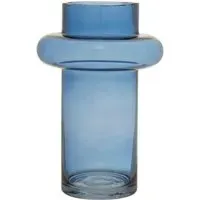 Cabrina Cylindrical Glass Vase - Blue
