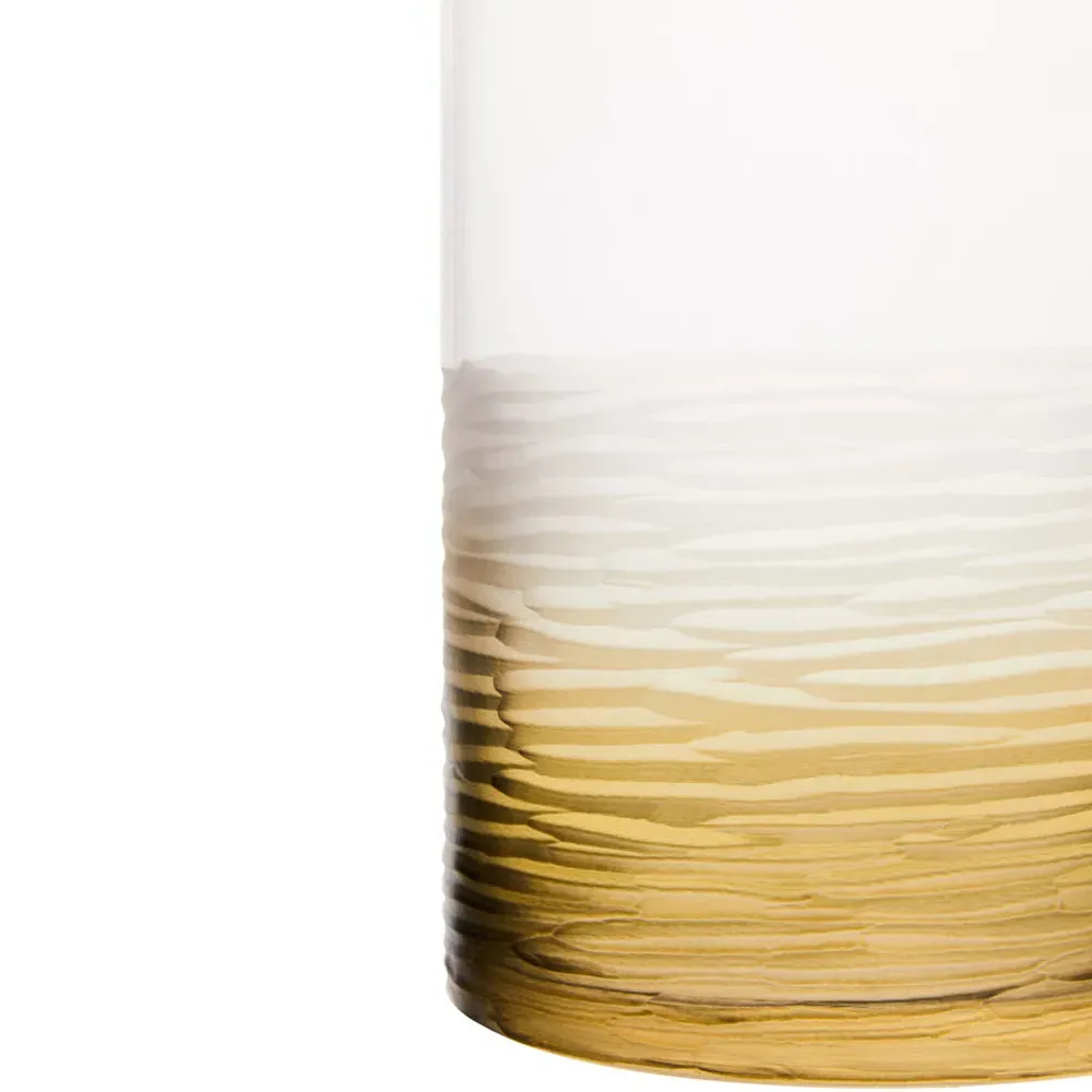 Caila Small Cylindrical Vase - Clear Glass