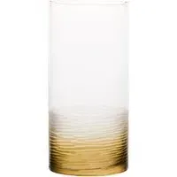Caila Small Cylindrical Vase - Clear Glass