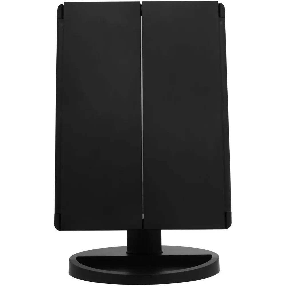 Cassini Tri-Fold LED Dressing Table Mirror - Black