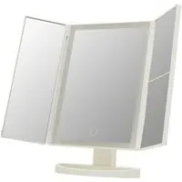 Cassini Tri-Fold LED Dressing Table Mirror - White