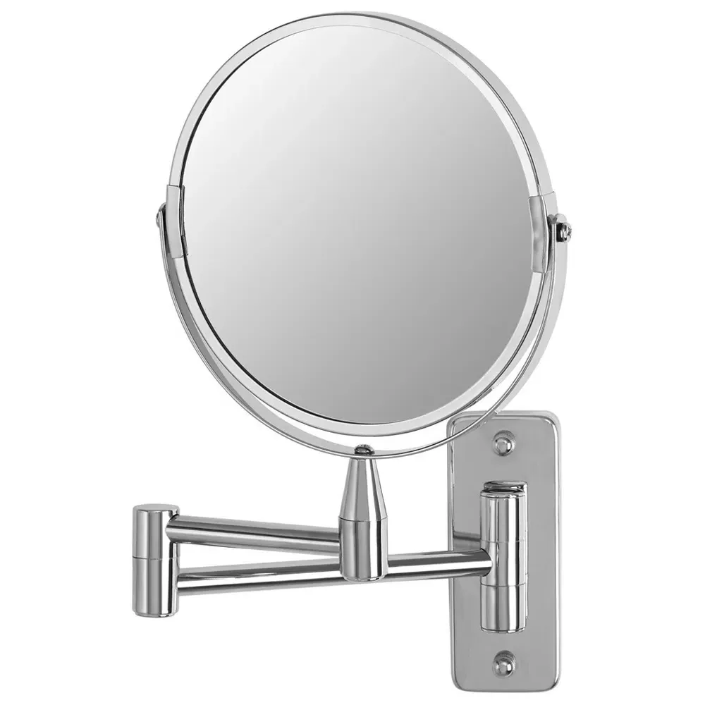 Cassini Wall Mounted Extending Mirror - Silver, Chrome