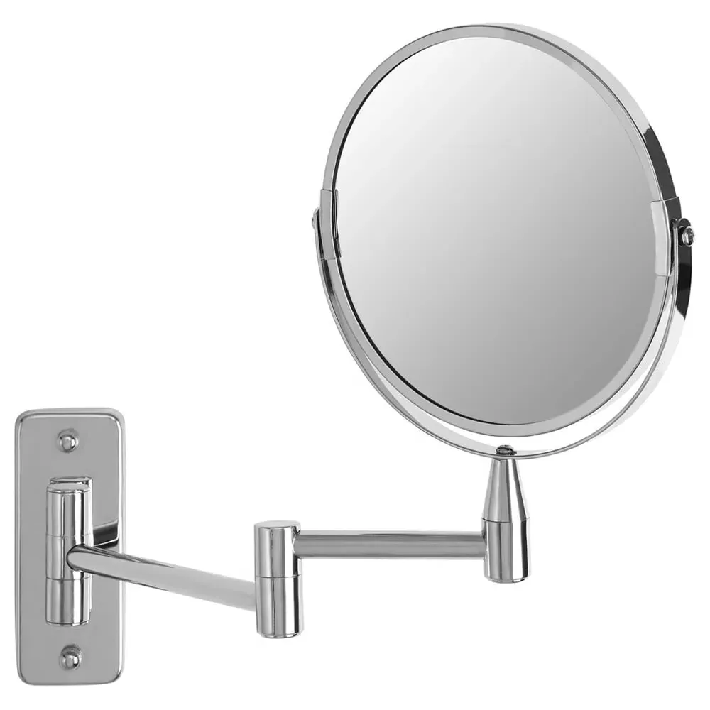 Cassini Wall Mounted Extending Mirror - Silver, Chrome