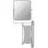 Cassini Wall Mounted Square Mirror - Silver, Chrome
