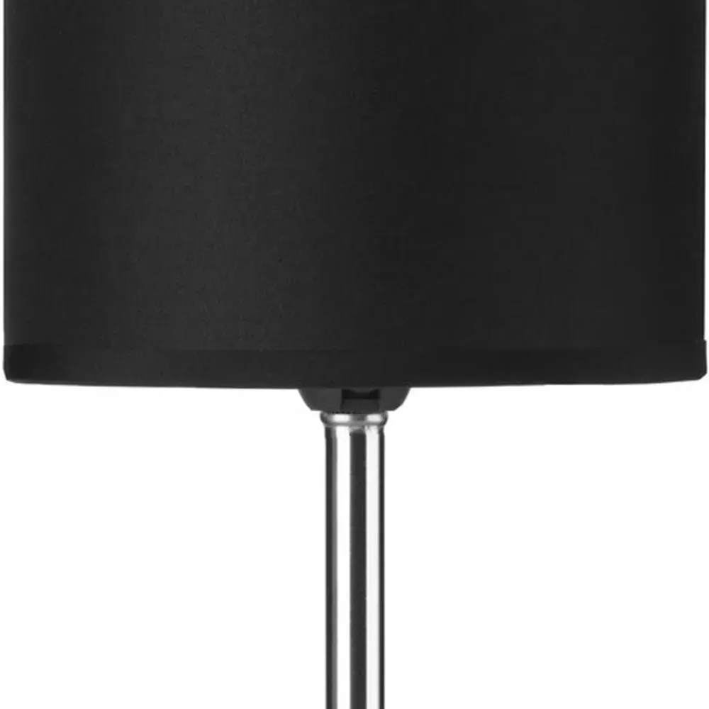 Chrome Ball Table Lamp with Switch - Black, Acrylic